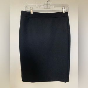 Black J Crew No 2 pencil skirt